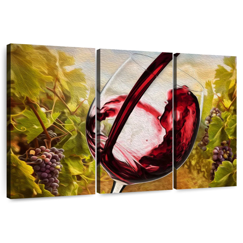 Yarlin Tuscan Vineyard, 32" H x 50" W