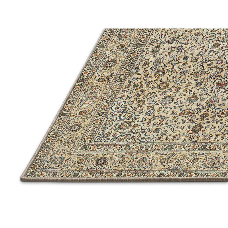 Tapis décoratif beige oriental duppstadt, Rectangle 3 pi x 5 pi