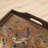 NOVICA Handmade Countryside Garden Painted Glass Tray