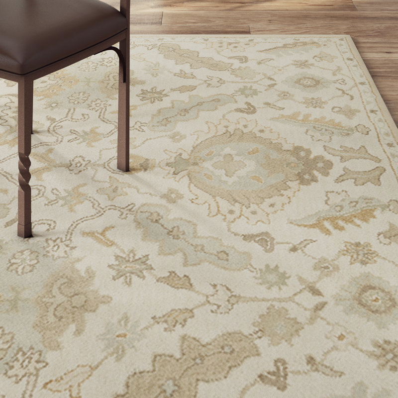 Tapis oriental multicolore en laine touffeté à la main Arden, Rectangle 8 pi x 11 pi