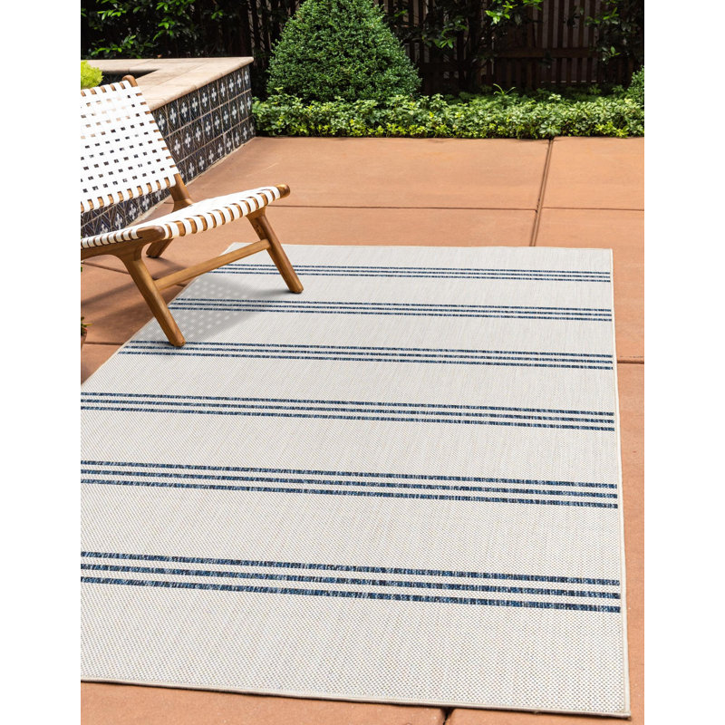 Tapis intérieur / extérieur Jill Zarin Anguilla, Rectangle 5 pi 3 po x 8 pi