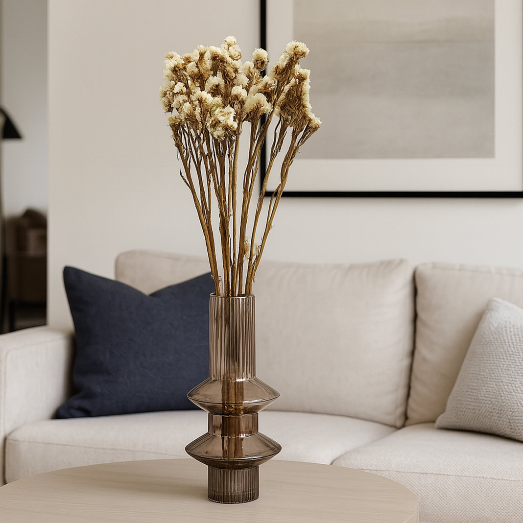 Modern Art Preserved Myosotis Stems, Yellow