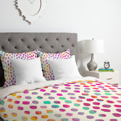Ensemble de housse de couette à pois
