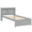 Lit simple avec lit gigogne et bibliothèque gris - créer une atmosphère de chambre à coucher apaisante-121104845-121104844