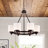 Audray 6 - Light Steel Dimmable Wagon Wheel Chandelier-193569970