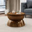 Table basse en métal martelé-141674273