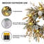 Couronne de Noël avec des lumières chaudes