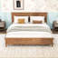 Wooden Platform Bed with Headboard-377806061-377806066