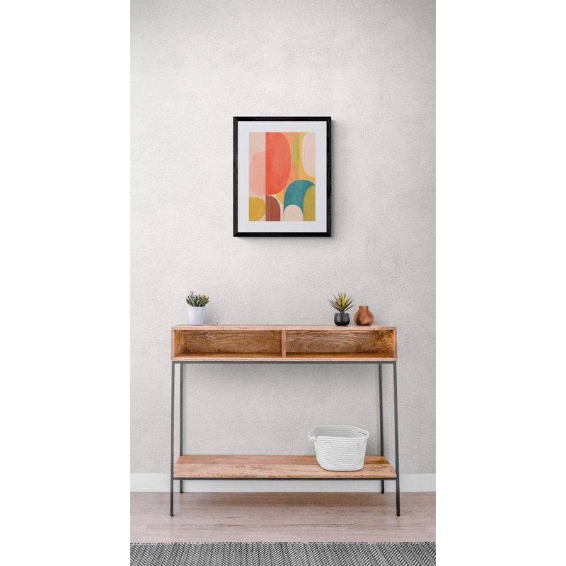 Rounded Parts 2 Print by Angel Estevez, Black Framed Paper, 17.25" H x 21.25" W