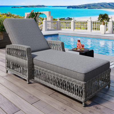 Chaise longue d'extérieur inclinable
