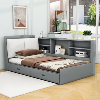 Lit plateforme tapissier Marrah