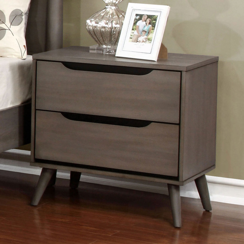Modern Gray Nightstand
