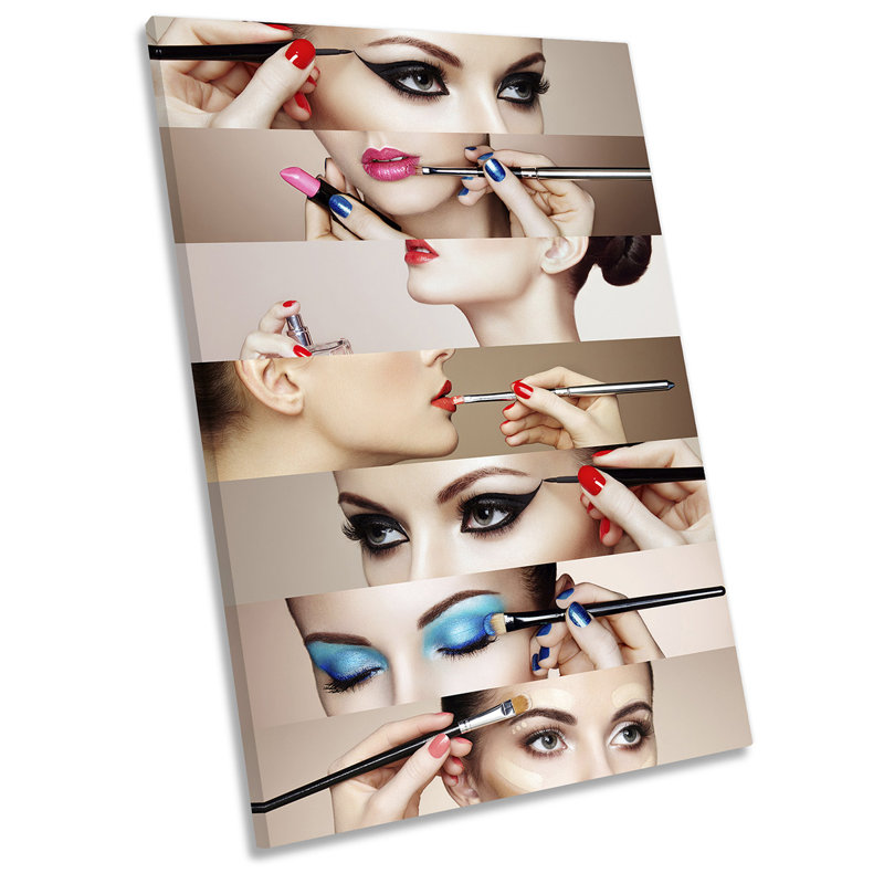 Makeup Eye Lashes Beauty Salon - Wrapped Canvas Print, 45.7cm H x 30.5cm W x 2cm D