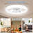 Ceiling Fan With Light Remote, 3 LED Colour Temperature, 6 Speed Noiseless AC Motor, Timer Setting,Adjustable Brightness-1676127062