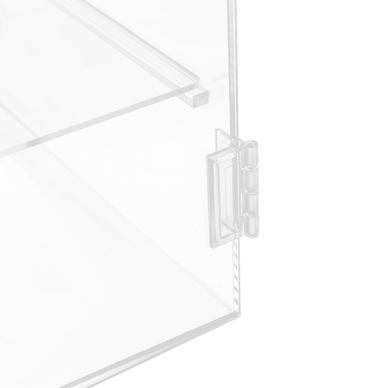 4 Tier 360° Rotation Acrylic Display Case, 17.32" H x 7.37" W x 13.5" D
