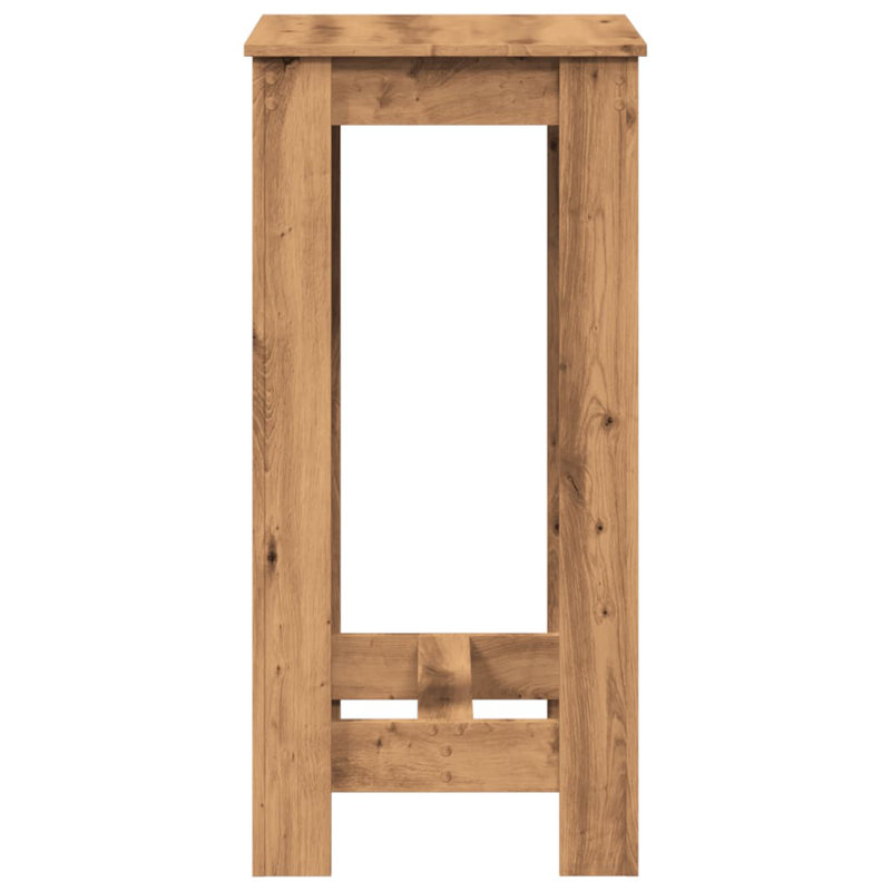Square Wood Outdoor Bar Table , 51cm cm W 50cm cm D