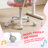 Kids Desk Chair Teen Task Desk Chair Adjustable Height Comfy Swivel Kids Desk Chair Luminous Fluffy Butterfly Kids Novelty Chair,Vanity Chair Faux Fur Kids Chair-1727883357