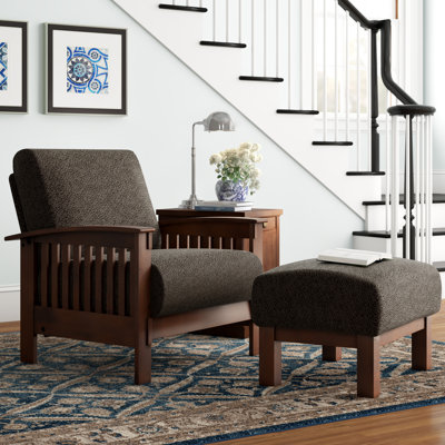 Encinal Upholstered Armchair with Ottoman