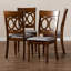 Chaise d'appoint Ingaret en noyer brun