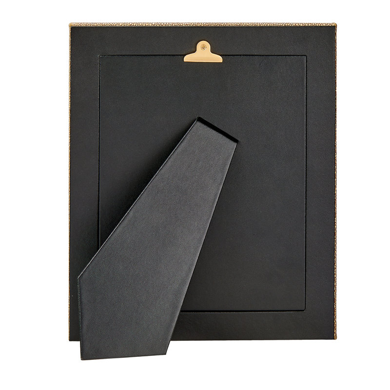 Leather Picture Frame, 8" W x 10" H, Stone