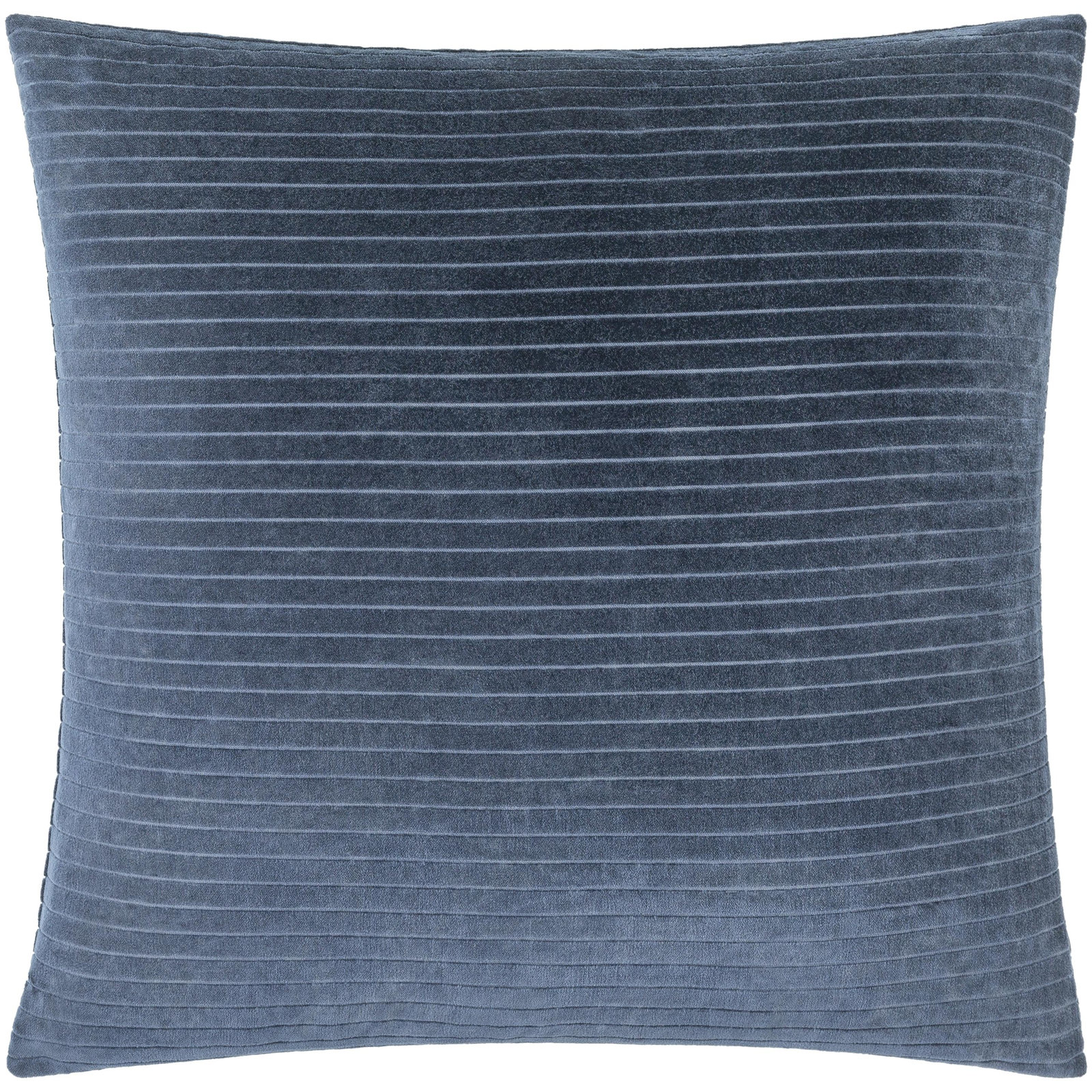 22" x 22" Cotton Pillow Cover, Dark Blue, 22" x 22", Down