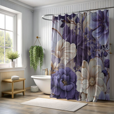 Rideau de douche Violet Petal - Premium