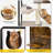 Wood Cat Condo Furniture with Litter Box Enclosure, 2-in-1 Modern Cat Tower