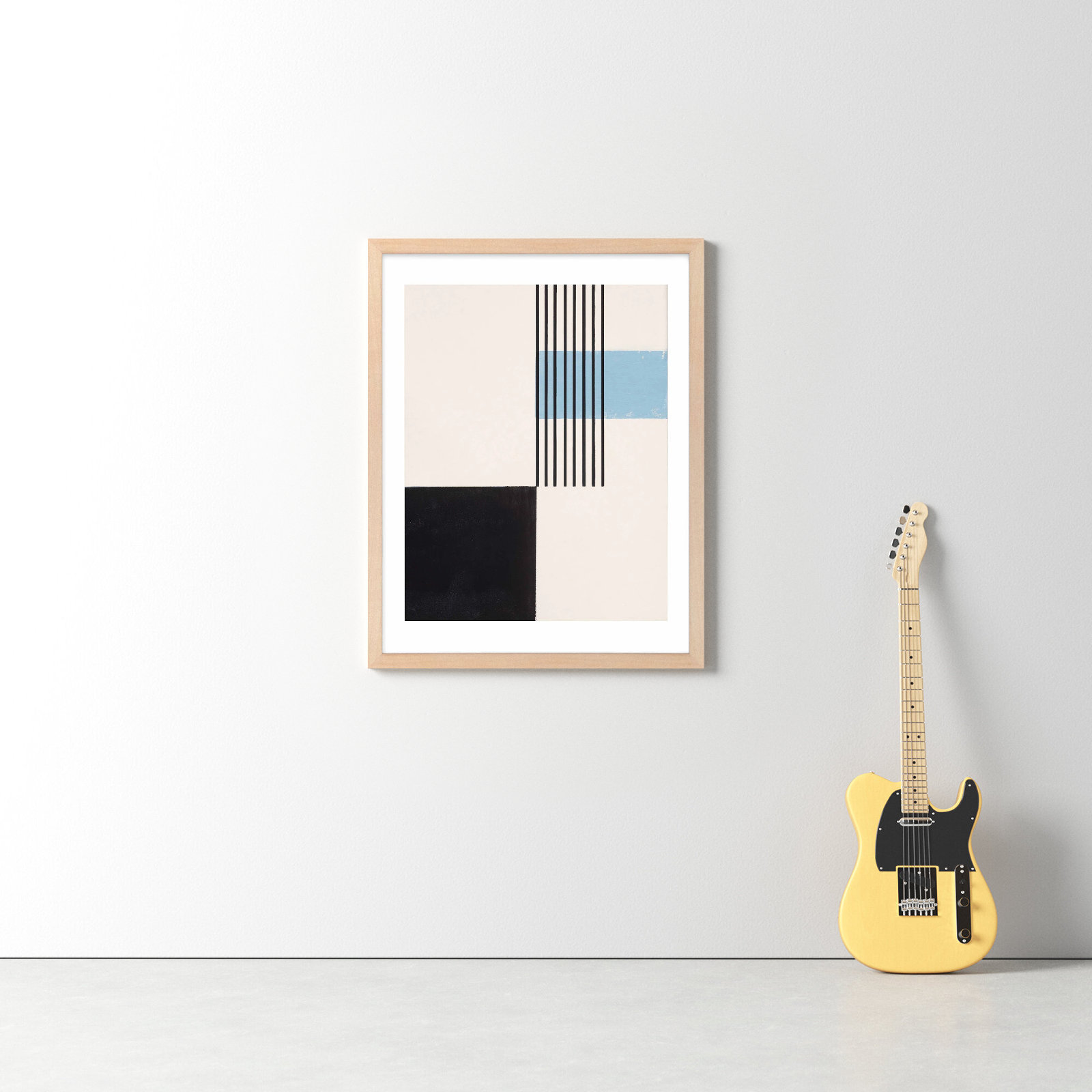 Black And Blue 2 by Robert Kamnatnik, Maple, 38" H x 30" W x 1.25" D