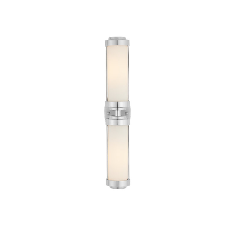 Bowland Nickel Bath Wall Sconce, Polished Nickel