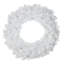 Couronne de Noël artificielle 24 po avec lumières DEL en forme de pin blanc