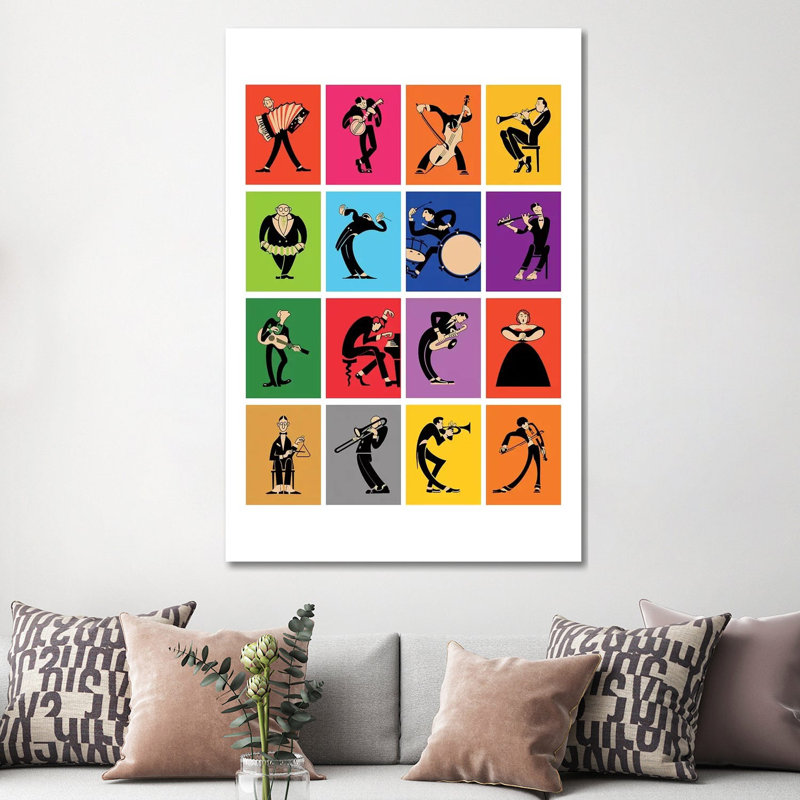 The Musicians by Mark Rogan - Wrapped Canvas Print, 152.5 cm H x 101.5 cm W