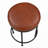 Faux Leather Backless Counter Height Stool