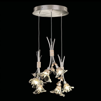 Luminaire suspendu conique unique à 6 lumières Azu