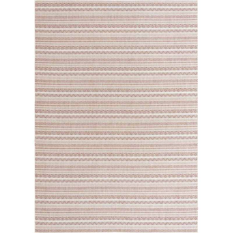 Tapis d'extérieur scintillant couleur brique, Rectangle 7 pi x 10 pi