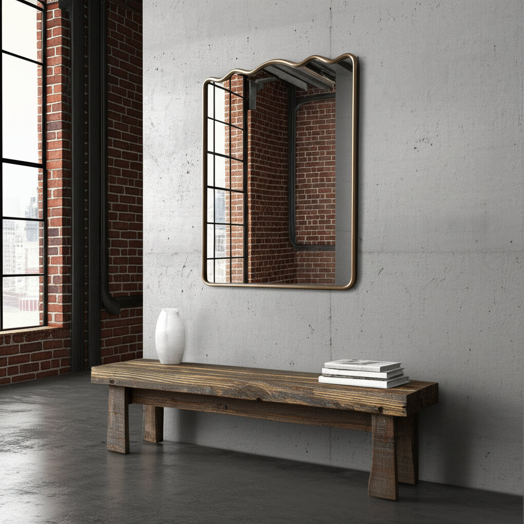 24" Ripple Accent Mirror