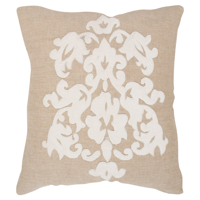 Margie Cotton Throw Pillow, 22" H x 22" W x 2.5" D