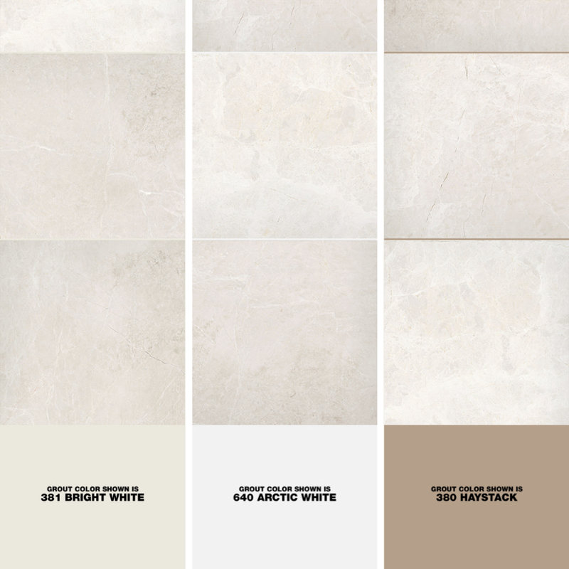 Summit Ivory 18 in. x 18 in. Honed Marble Floor and Wall Tile (11.24 sq. ft./Case)