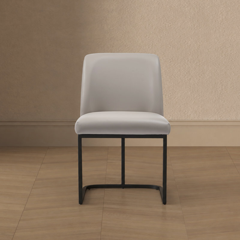 Chaise d'appoint de salle à manger Serena, Gris clair