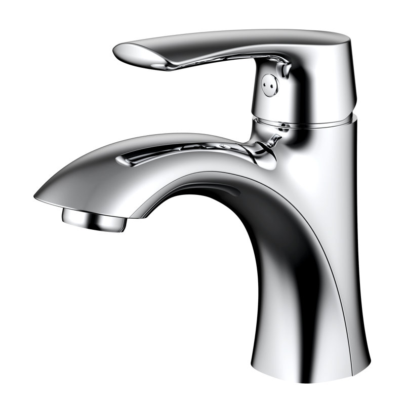 Single-Lever Bathroom Faucet with Drain Assembly, Chrome
