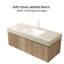 Cabinet Armoire de base en chêne blanc de 48 pouces No - Sans couvercle, couvercle, robinet ou évier inclus-119406180