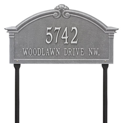 Roselyn Arch Personalized Grande 2-Line Lawn