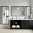 Rectangular Aluminum Alloy Frame Wall Mounted Bathroom Mirror,Decorative Wall Mirror with HD Tempered Glass for Bathroom Bedroom Entryway Living Room-1368609853-1350114142