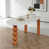 Orange / blanc