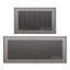 Ensemble de tapis de cuisine et de couloir bicolore noir 20 x 32 et 20 x 48-121861016