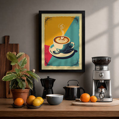 Coffee and Ideas Retro - Framed Print