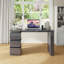 MDF Computer Desk with Built-In Electrical Outlet-497719372