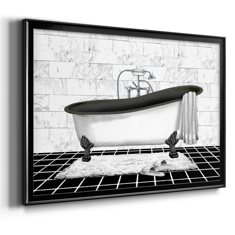 Modern Bath II, H 18 po x l 26 po x P 1,5 po, Noir