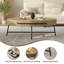 Table basse ovale avec tiroir Table de chevet moderne Mid-Century-1383034168