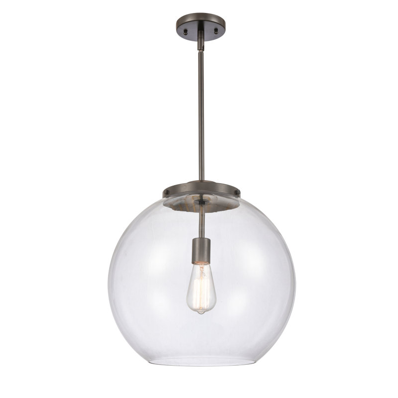 Luminaire sphère suspendu à 1 lumière Ralph, Bronze huilé