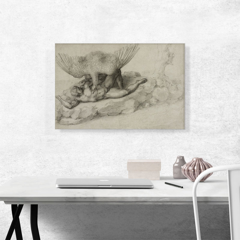 «Tityus 1532» par Michelangelo, reproduction d'art sur toile tendue, H 18 po x l 26 po x P 0,75 po